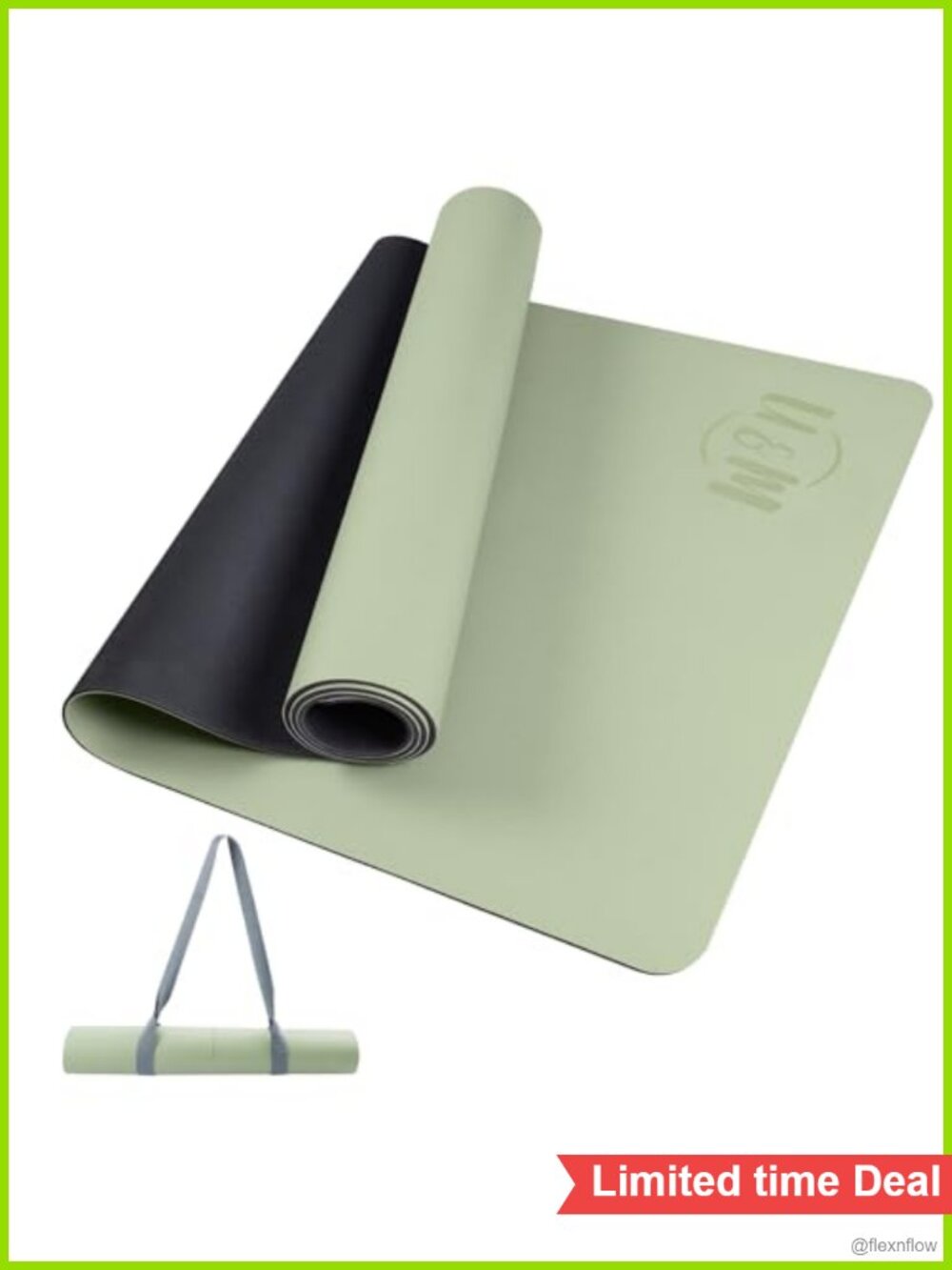 PU Yoga Mat Non-Slip 72x27 Extra Wide 0.2 Thick with Strap